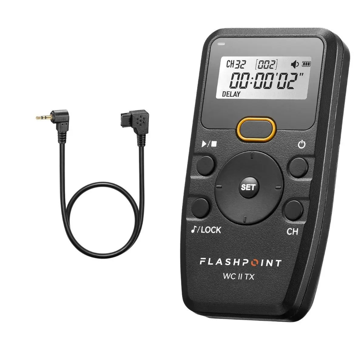 Flashpoint Wave Commander II Remote Shutter Release Transmitter with Cable for Sony Cameras with Accessory Port, Godox TR-S1