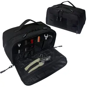 Tool Storage Bag,Portable Hand Tool Storage Organizer for Men, Tactical Range Bag with Anti-friction Bottom, Toolbag Organizer Multi-purpose Work Tote for Repairman, Carpenters, Handyman