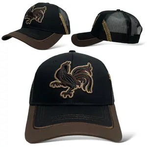 Rooster Gallo Embroidered Snapback Cap, Western Rodeo Style Hat