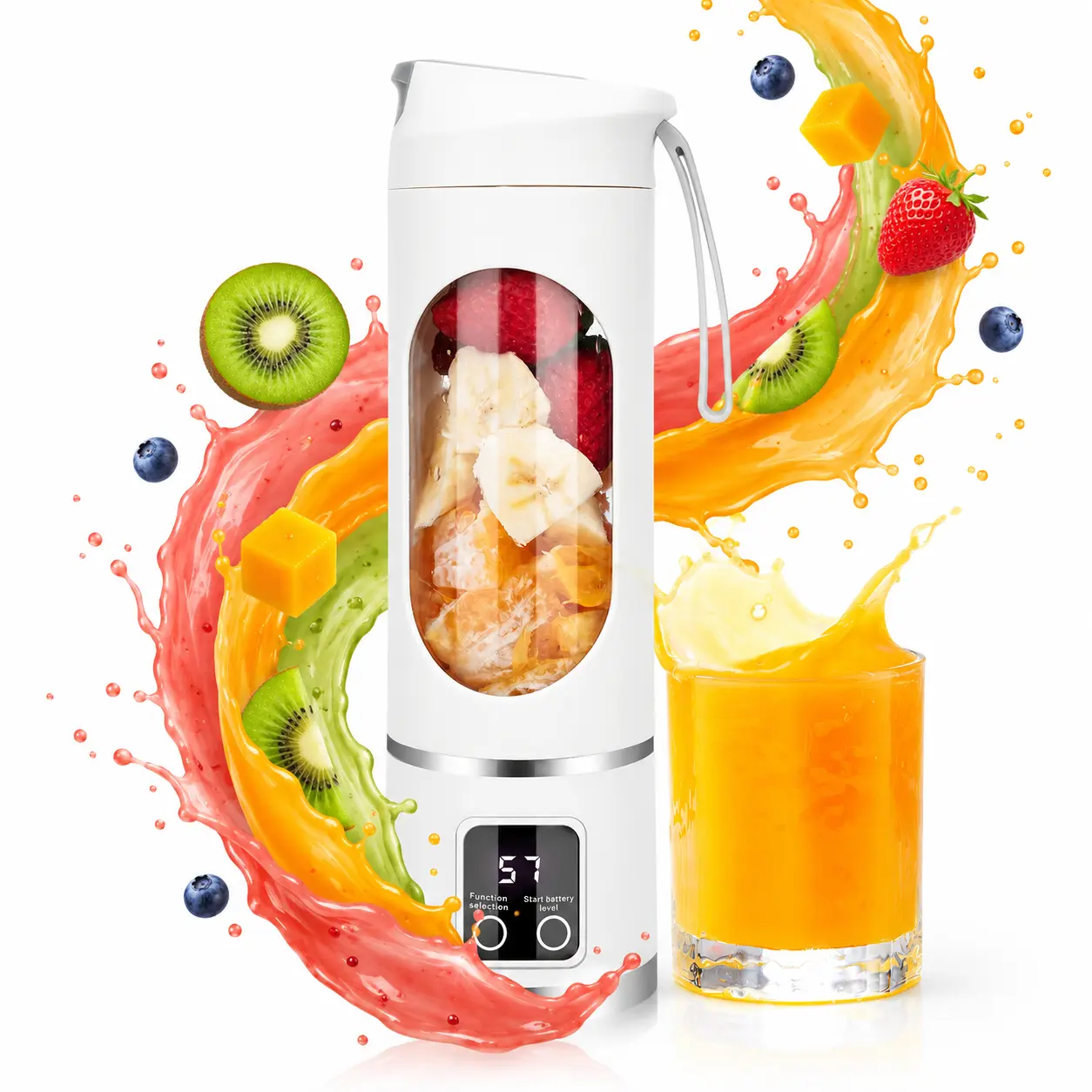 Ultimate Portable Blender  USB Rechargeable Handheld Juice Blender  Self-Cleaning BPA-Free for Smoothies and Juices  Perfect Travel, Back To School & Gym