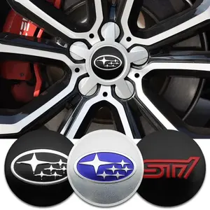 4Pcs 56mm Car Wheel Center Hub Caps Badge Sticker Decals Vehicle Exterior Decoration For Subaru Outback WRX STI Forester Impreza Legacy Levorg Accessories