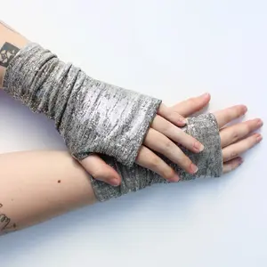 Dana Herbert Reflection Knit Fingerless Gloves