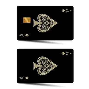 Creative Card Skin Sticker, 2 Counts/set Ultra-thin Skin Vinyl No Residue Sticker, Personalized Bank Card Skin Protector