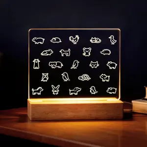 Cozy Animal Glow Night Light - 20 Adorable Creatures on USB-Powered Gift for Nursery, Kids Room | Soft Light for Bedtime, Cute Home Decor