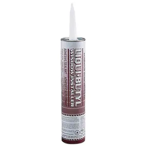Dominion Sure Seal DOMCLW Liquid Butyl Sealer - 300 ml Cartridge - Black - Liquid - 24 Hr. Curing