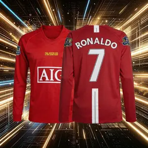 7# Cristiano Ronaldo 07 08 Home And Away Short And Long Sleeve Soccer Jersey Fans Version