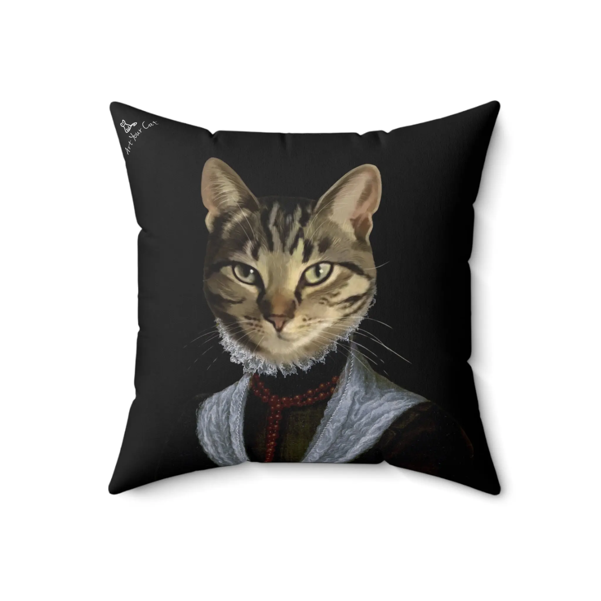 Custom Cat Throw Pillow - The Duchess