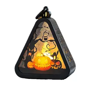 Plastic Halloween Pumpkin Lantern Basket Portable Carry Light Decor Party Scene Setup Props Trick Or Treat Decorations