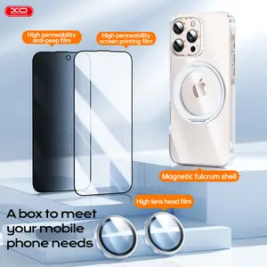 4 in 1 iPhone 16 phone case Set（total 5 Pcs set）, Phone Case with Magsafe ,360 degree rotating holder ,Screen Protectors 2 Pcs &Privacy Film&Lens Camera Protector &Back Film  ,iPhone 16,iPhone 16 Plus,iPhone16 Pro ,iPhone16 Pro Max