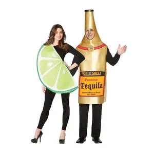 Tequila Bottle and Lime Slice Couple's Costume
