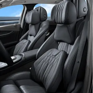 Breathable Car Headrest/Lumbar Support Pillow, Comfortable Car Neck Pillow, Car Interior Accessories for Women & Men, Car Seat Attachment