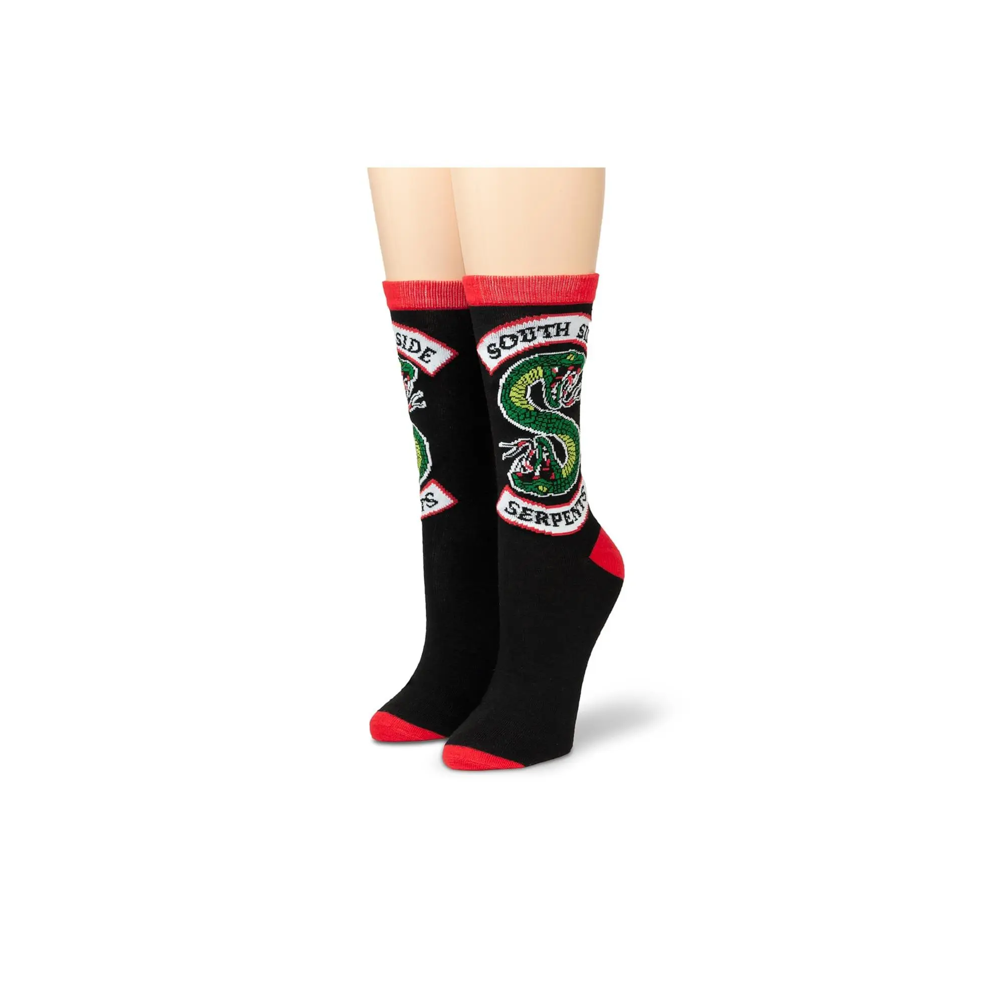 Riverdale South Side Serpents Crew Socks - Mens Black Casual Tube Socks - 1 Pair