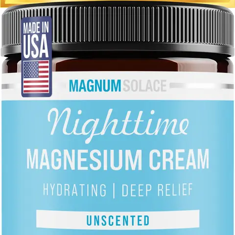 Magnesium Cream – Hydrating Nighttime Cream – Apply to Legs, Arms or Chest - Topical Magnesium