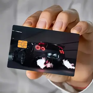 Street Car Credit Card Sticker Used for EBT, Transportation, Keys, Credit Cards, Debit Cards, Card Skins, Graphic Decal, Protect Bank Cards, No Bubbles, High Quality, Suitable for Small Chip Cards