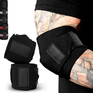 Elbow Wraps for Weightlifting, Powerlifting, Bench Press & Cross Training and Support Injury Recovery