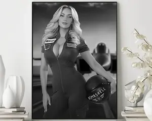 Model Paige Spiranac Golfer Modern Art Poster