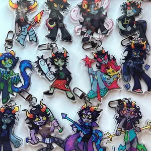 Homestuck Trolls Keychain, Homestuck HS Character Acrylic Keychains, Cute, Durable, And Perfect For Bags, Keys, Or Gifts. Great For Daily Use Or As Thoughtful Little Gifts For Your Friends And Yourself.