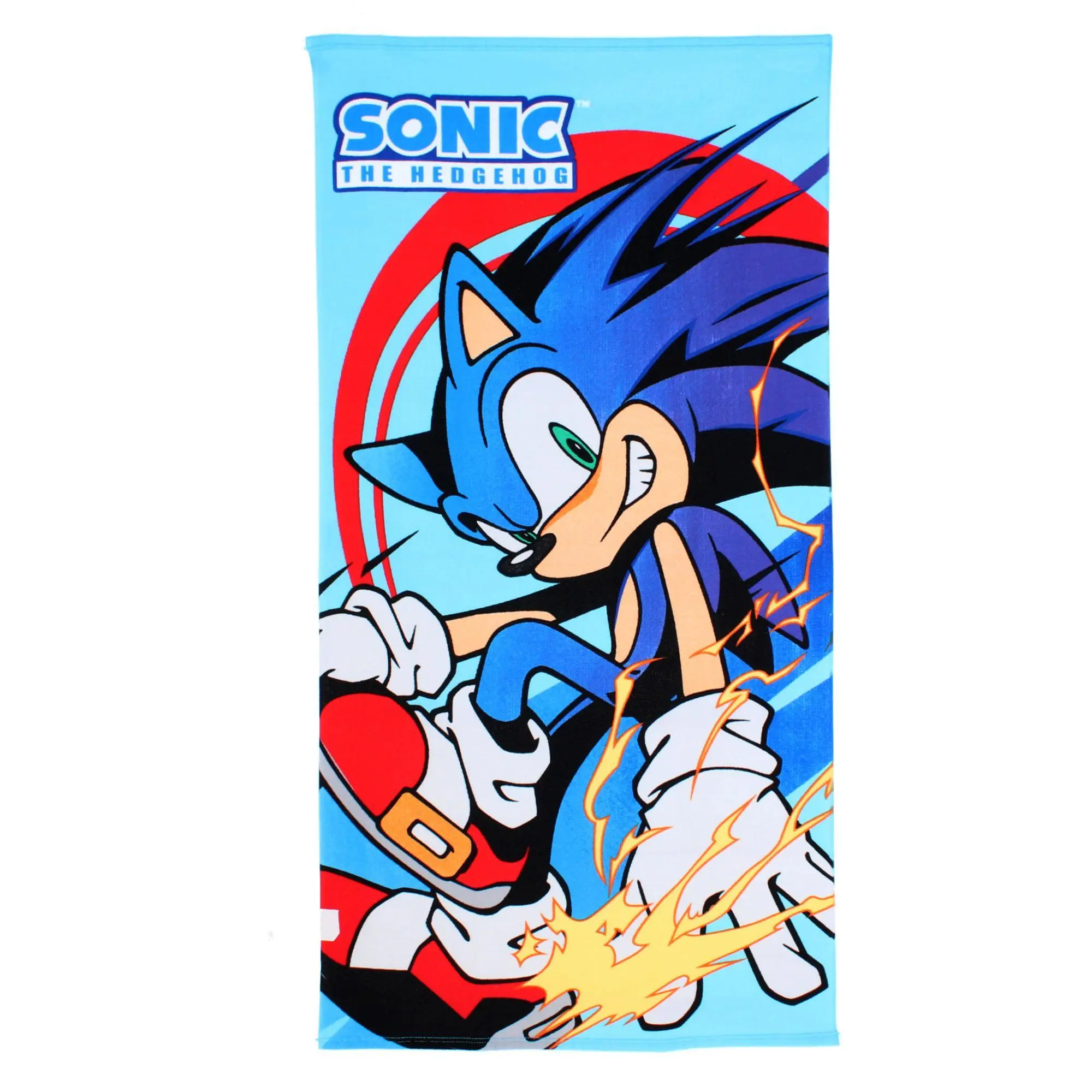 Textiel Trade Boy's Sonic the Hedgehog Beach Towel, Beach Towels