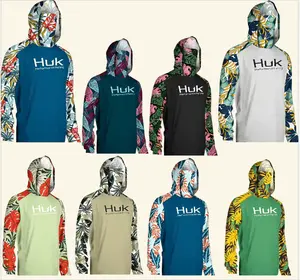 Sun-Protection Hoodie with Face Cover, UPF UV Blocking, Cooling Breathable Fabric, Lightweight Long-Sleeve Shirt, Multi-Size, for Outdoor Work, Fishing, Summer Sports & Outdoor Activities