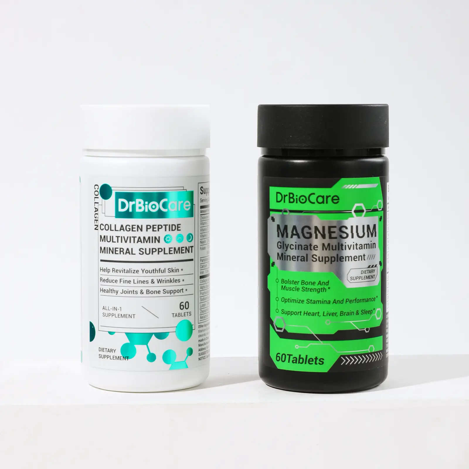 Detox&Cortisol Bundle - Drbiocare  Collagen and magnesium Comprehensive Supplement - A combination of multi-vitamins, minerals, and health supplements, 28-in-1 . supplements collagen, magnesium, Vitamin women