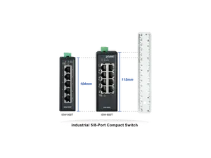 Planet ISW-500T IP30 Compact Size 5-Port 10/100TX Industrial Fast Ethernet Switch (-40~75 degrees C)