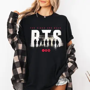 Arirang World Tour Graphic Youth Tee, 2026 Concert Kpop T-Shirt for Men, Women and Kids
