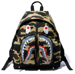Bape Shark Backpack (FW19) Yellow Camo