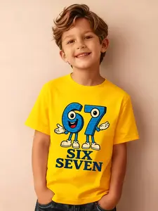 Summer Boys Fashion Short Sleeve T-Shirt with Cartoon Graphic Print, Funny Graphic Tees, Casual Outdoor Top for Ages 1-8, Fitted and Comfortable