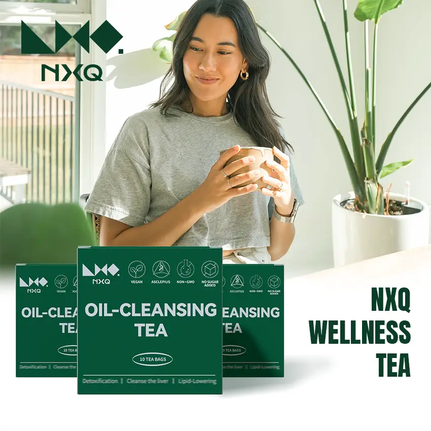 [NXQ-5-2] Health Tea Herbal Plant Formula Flower Tea - Buy 2 Get 1 Free, 10 Tea Bags, Includes Multi-Petal Red Rose, Tartary Buckwheat, Cassia Seed &