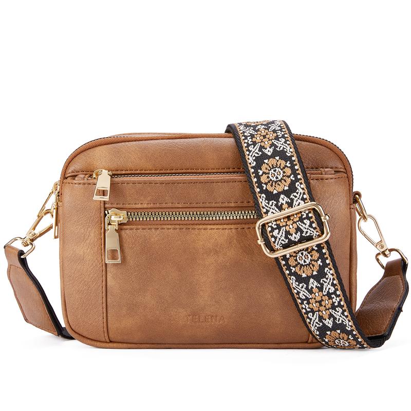 Telena Crossbody Purse for Women Small Crossbody Bags Trendy Vegan Leather with Adjustable Strap Crossbody Kindle Gift Compact &Waterproof Design Holiday gifts  ValentinesDayGift