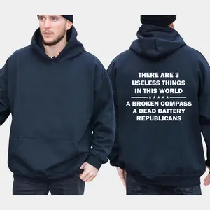 There Are 3 Useless Things In This World A Broken Compass A Dead Battery and Republicans Hoodie, Funny Shirts, Democrat Shirt, Liberal Tee