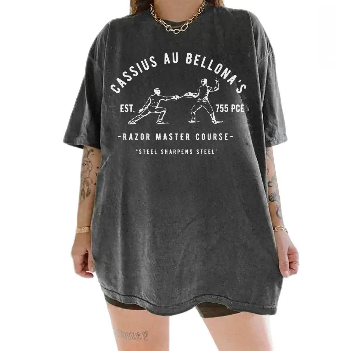 Cassius Razor Trainer Shirt – Red Rising Merch for Howlers, Unisex Book Lover Crewneck, Fan Gift
