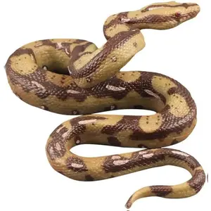 Realistic Snake Toy Rubber Snake Figure for Halloween Prank Props