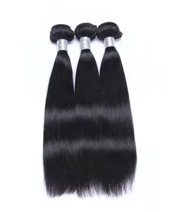 LUCY 100% Virgin Brazilian Human Hair Silky Straight 3 Bundles Set For Weaving 300 Grams