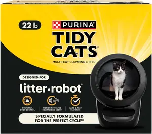 Purina Tidy Cats Cat Litter for Litter-Robot Clumping Cat Litter Odor Control Formula - 22 lb. Box
