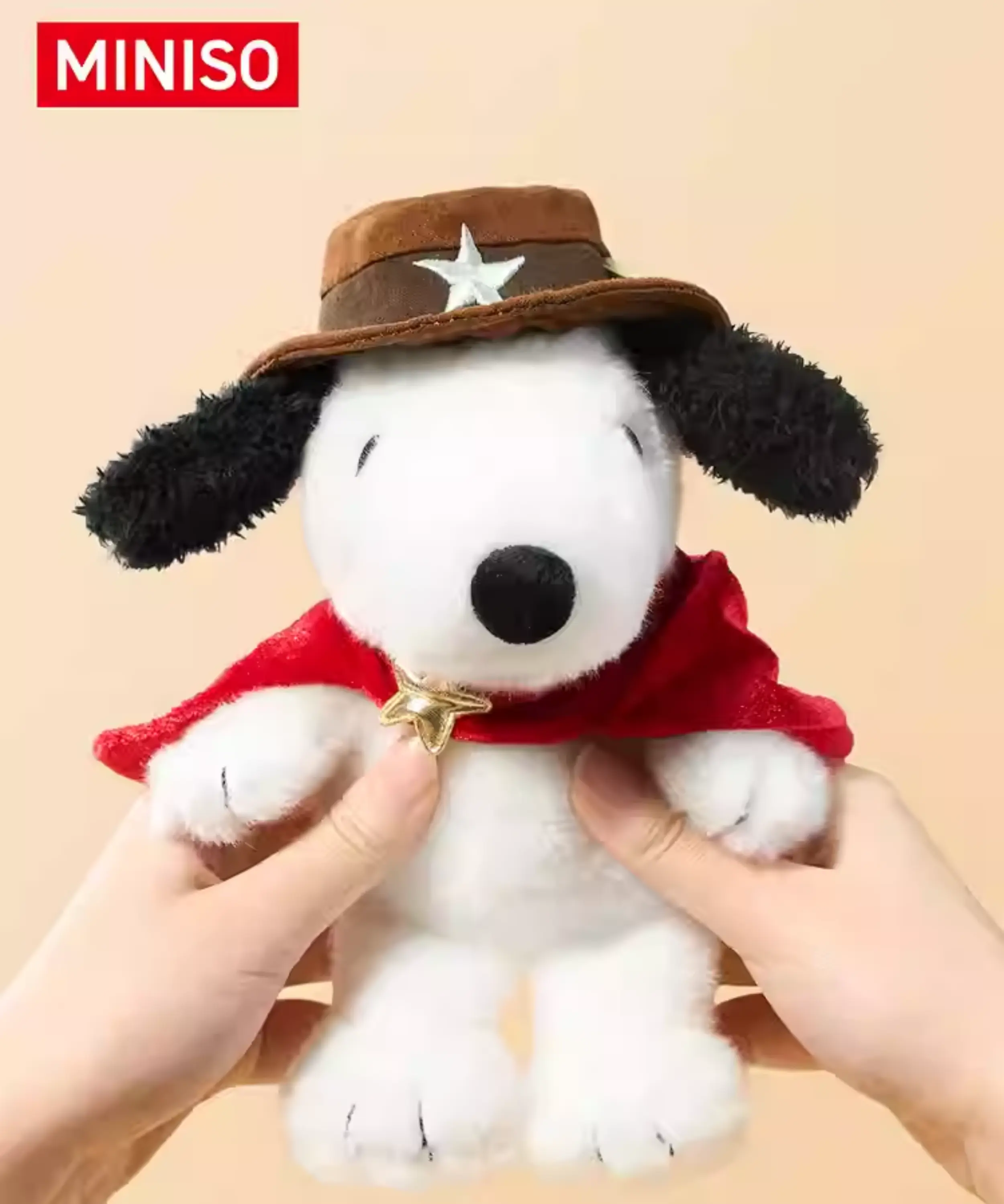 Snoopy Western Cowboy Plush Toy,Collectible Plush Doll,7.87"Cute Sitting Snoopy in Cowboy Hat and Bandana, Home Desk Car Decor, Perfect Gift for Peanuts Fans Holiday Gift Birthday Gift Summervibes Stuffed Animal