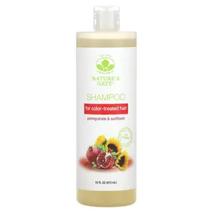 Mild By Nature (Nature's Gate), Pomegranate & Sunflower Shampoo for Color-Treated Hair, 16 fl oz (473 ml)