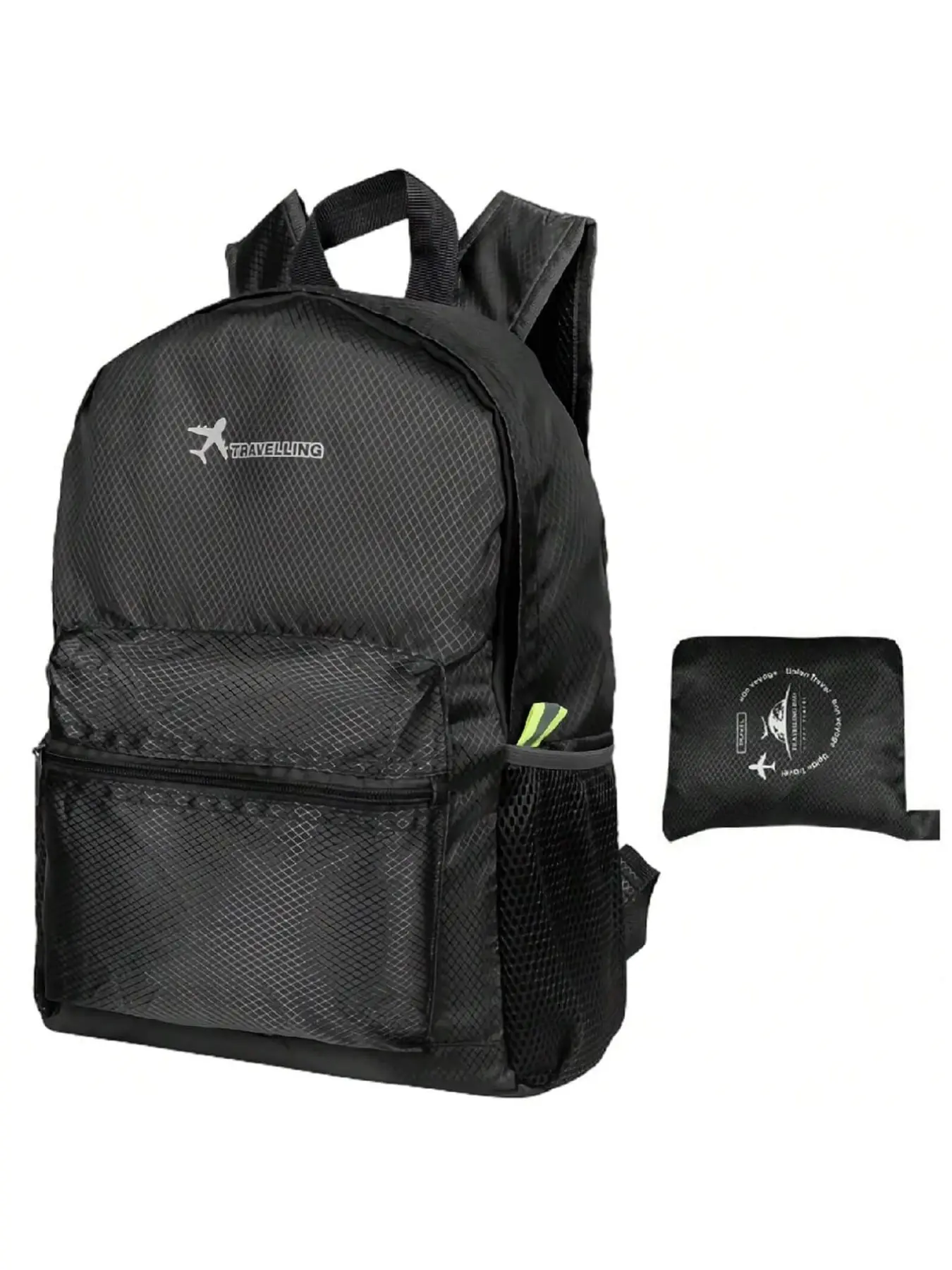 15L Foldable Backpack, Ultra-Light Waterproof Water Resistant Everyday Use Backpack, Unisex Small Hiking Trekking Backpack, Durable Outdoor Rucksack, Walking Backpack, Collapsible Travel Backpack