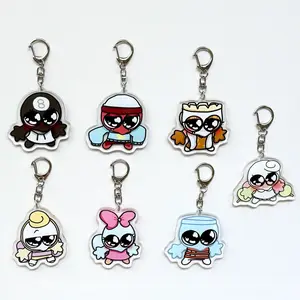 Dandy's World Acrylic Keychain, Brightney, Gigi, Glisten, Connie, Flutter, Poppy, Shrimpo, Dandys World Gift
