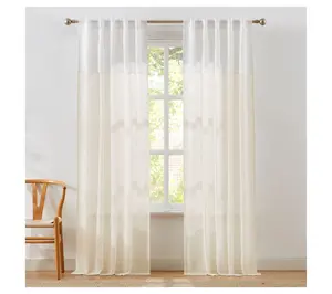 Lush Decor Brigitte Eyelet Scalloped Edge Window Curtains Pair