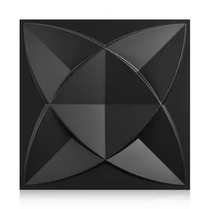 FLOLEOPA PVC Plastic 3D Wall Panels, Waterproof and Fire-Resistant, 11.8x11.8 inches, Approx. 1mm Thickness. Ideal for Living Rooms, Bedrooms, Hotels, Offices, Game Rooms, and TV Feature Walls. Modern Home Decor Vinyl. Includes Installation Accessories.