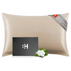 Silk Pillowcase - Both Sides 100% Pure Mulberry Silk - 22 Momme 6A High-Grade Fibers - Pillow Cover for Hair & Skin - Standard Size Hidden Zipper