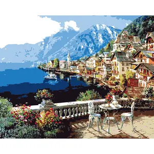 DIY Painting by Numbers Kits Decor Paint by Number Beginner  Paint Kits Canvas Gifts Arts Crafts for Home 6x20x2 Inch