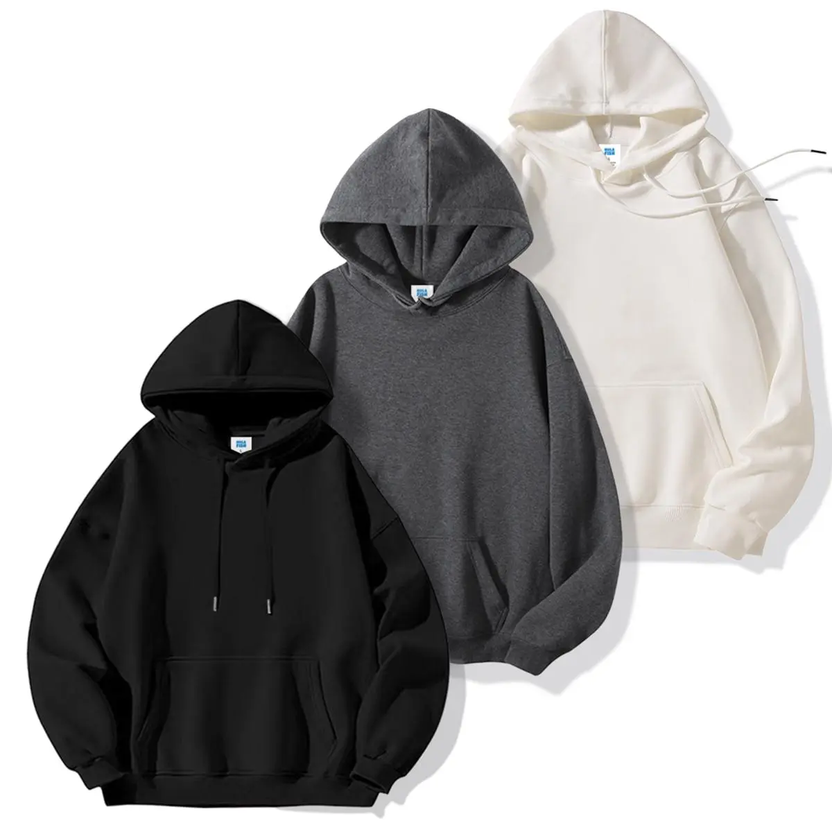 Women's Oversized Solid Basic Fleece Thick Cotton Hooded Pullover Top, Lady's Fall-Winter Fashion Casual Outfit EssentialBack To School