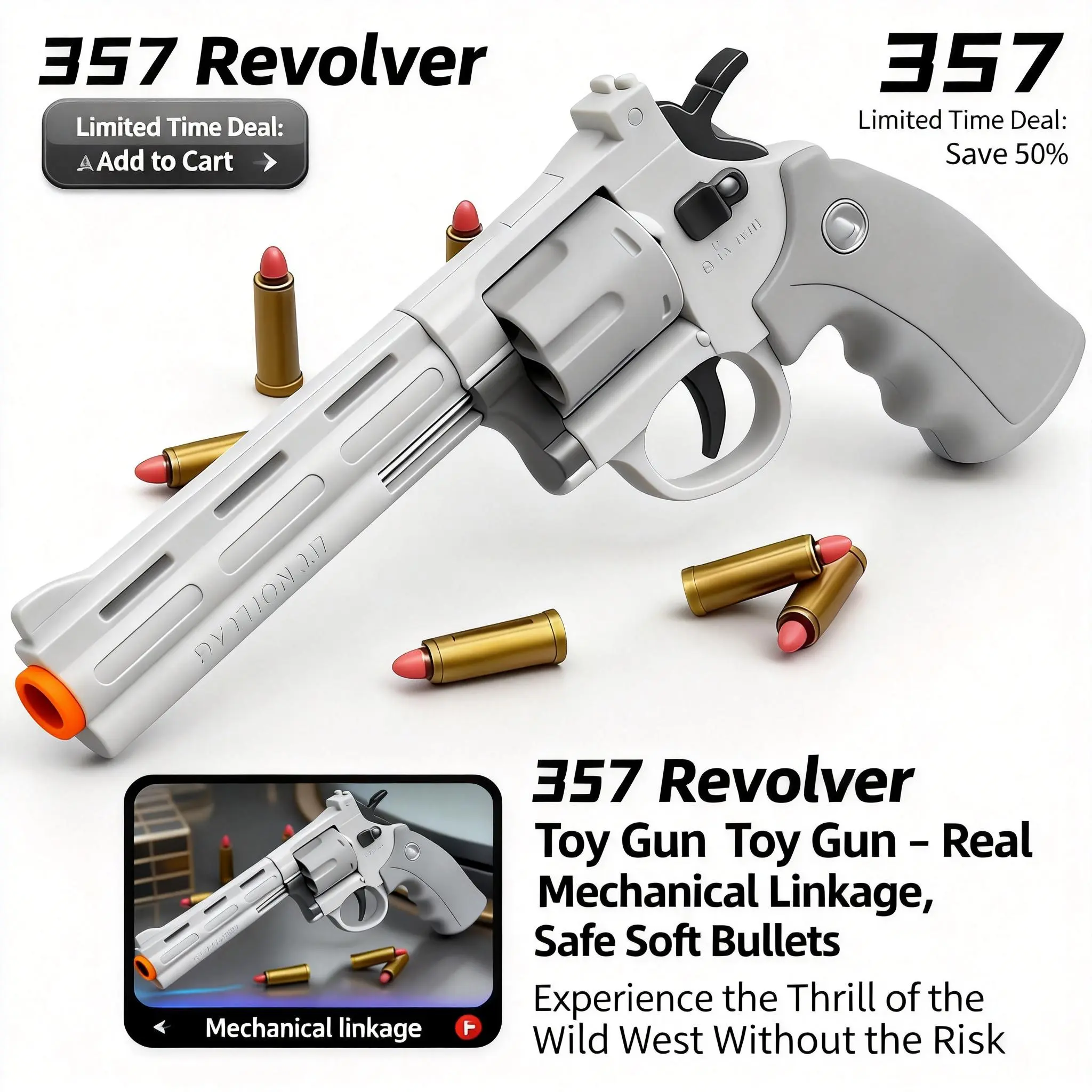 Shell Ejecting Handheld Blaster - Unisex Outdoor Backyard Battle Gear, Stress Relief Fidget Tool, Top-Rated Teenage Boy Gifts for Kids’ & Adults’ Birthdays & Holiday Toys