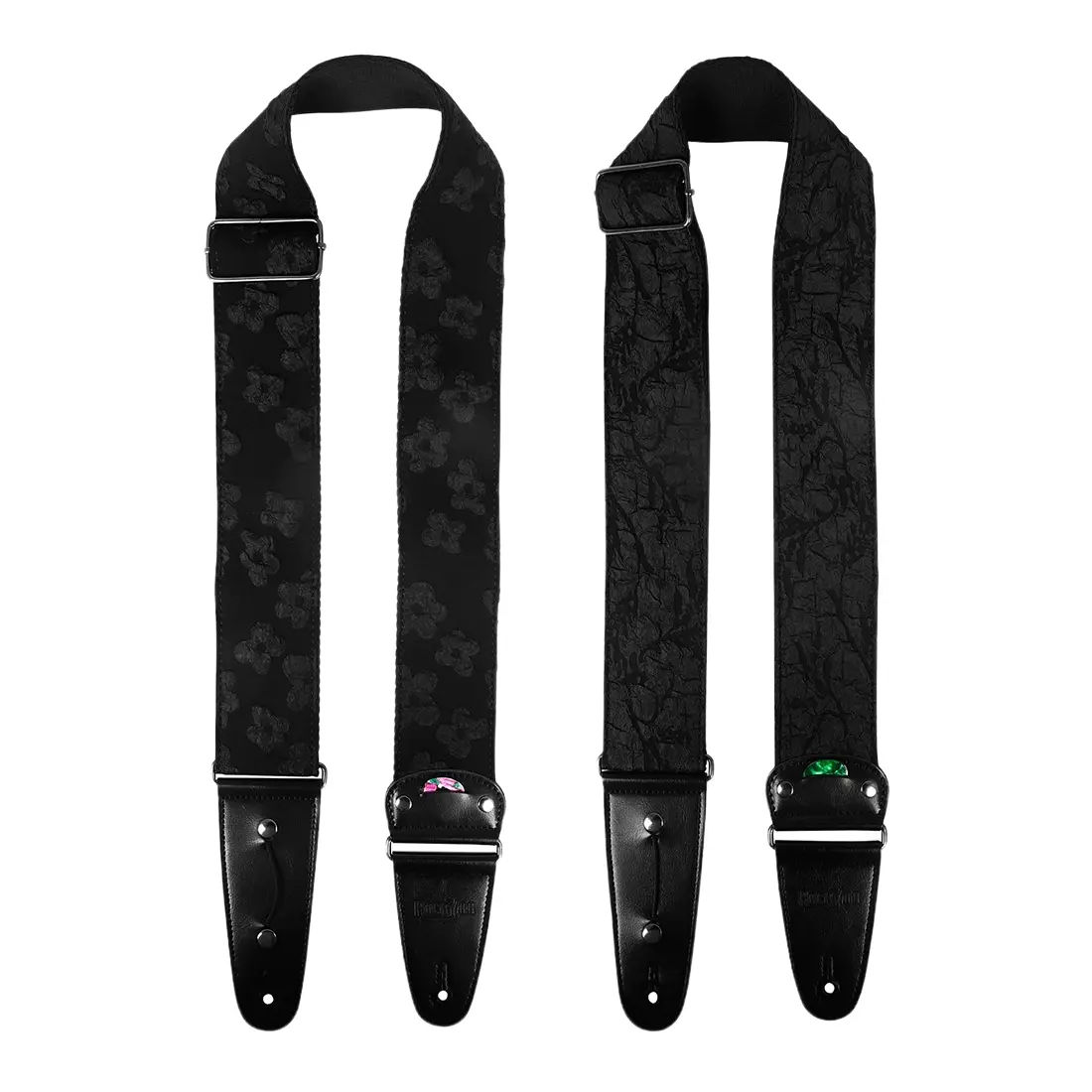 Adjustable Electric Guitar Strap with Wide 3D Print Design, Comfortable Crossbody Shoulder Strap for Bass Guitars, Durable Musical Instrument Accessory