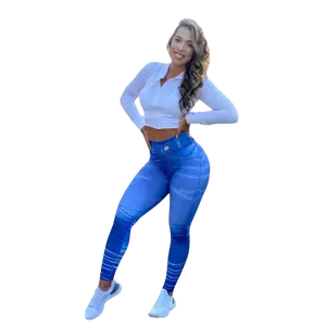 Gradient Blue Leggings - One Size (Fits 0-12 US)