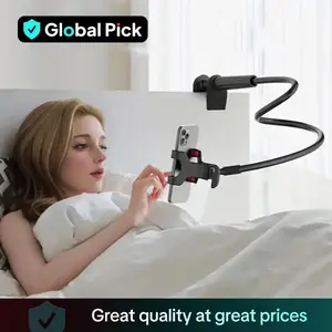 360 Degree Rotatable Phone Holder, Gooseneck Mobile Phone Stand, Universal Phone Holder for Car, Home, Office