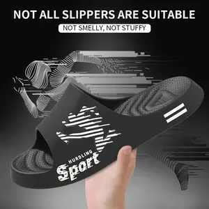 Men's comfortable slippers: anti-slip, lightweight men's slippers - durable,multi-purpose footwear suitable for spring and summer toe-exposing PVC slippers, Slide usesshoes nurse shoes beach Boy Flipflop Black Breathable Non Slip slides for men slippers