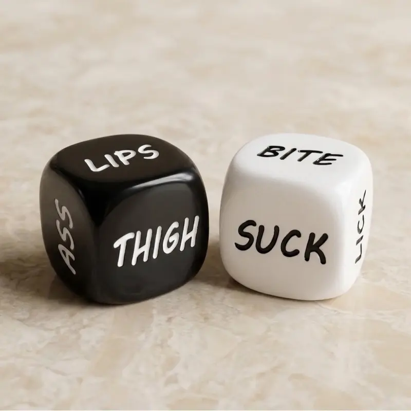 Couples Date Night Game Dice 2-Pack | Fun Mini Conversation Dice | Gift for Couples